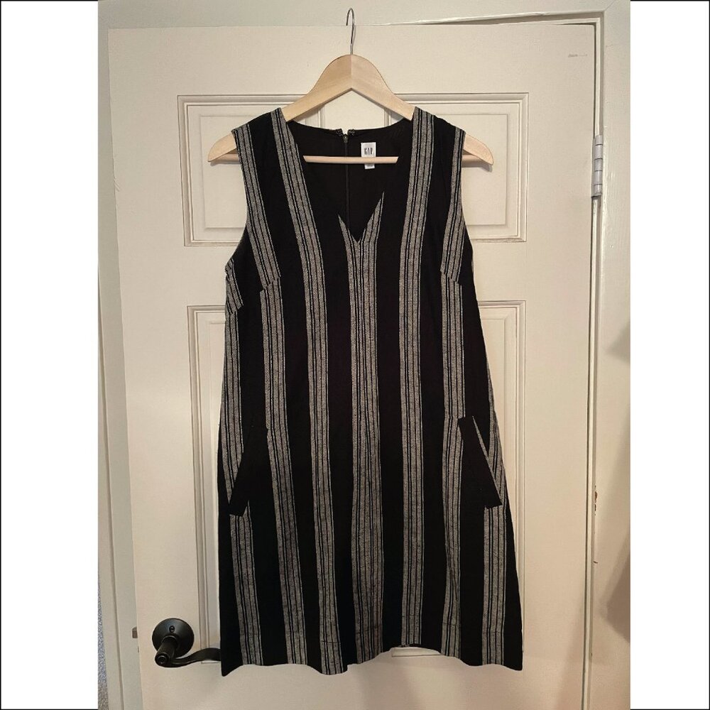 Gap Linen Striped Shift Dress